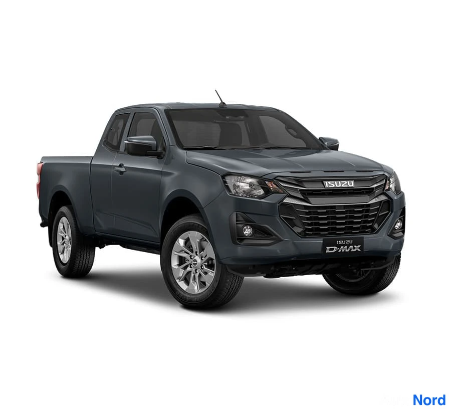 Harmaa Isuzu D-MAX 2026, etuviisto, keula oikealle, kuva 4