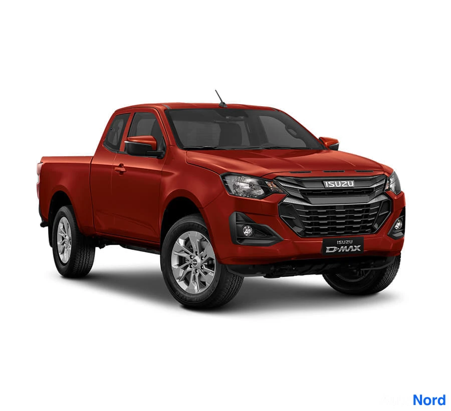 Harmaa Isuzu D-MAX 2026, etuviisto, keula oikealle, kuva 5