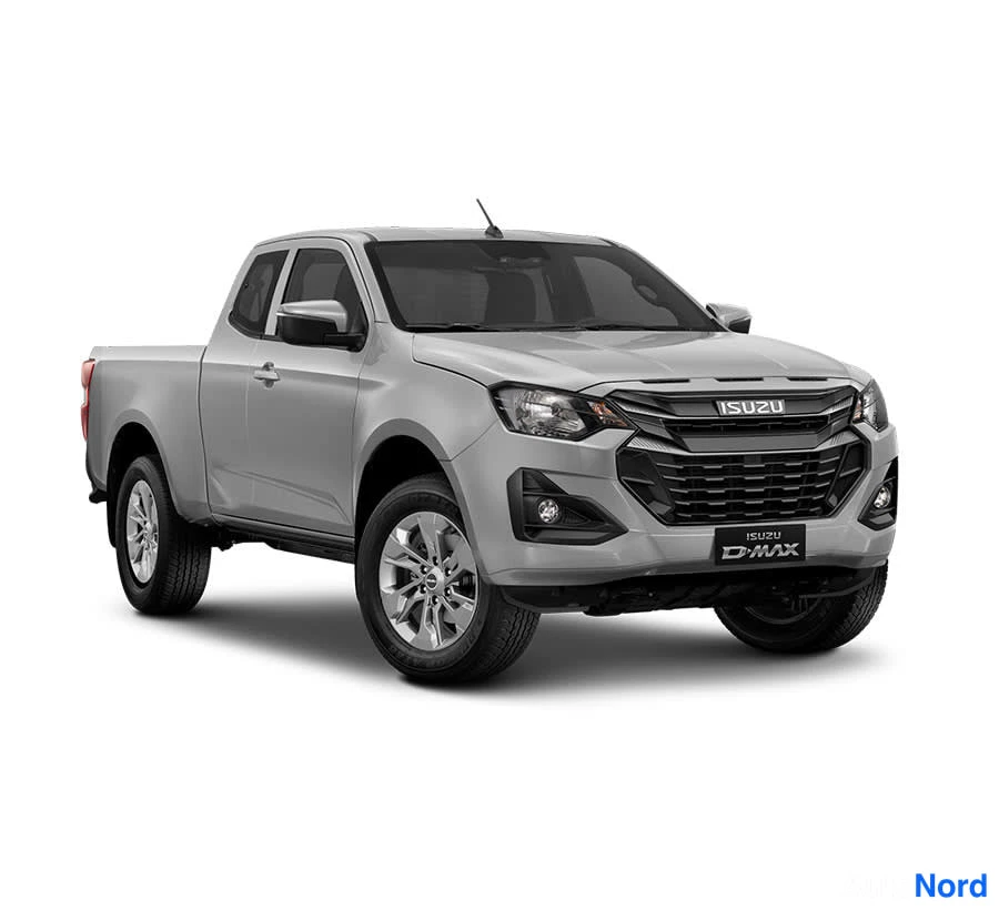 Harmaa Isuzu D-MAX 2026, etuviisto, keula oikealle, kuva 8