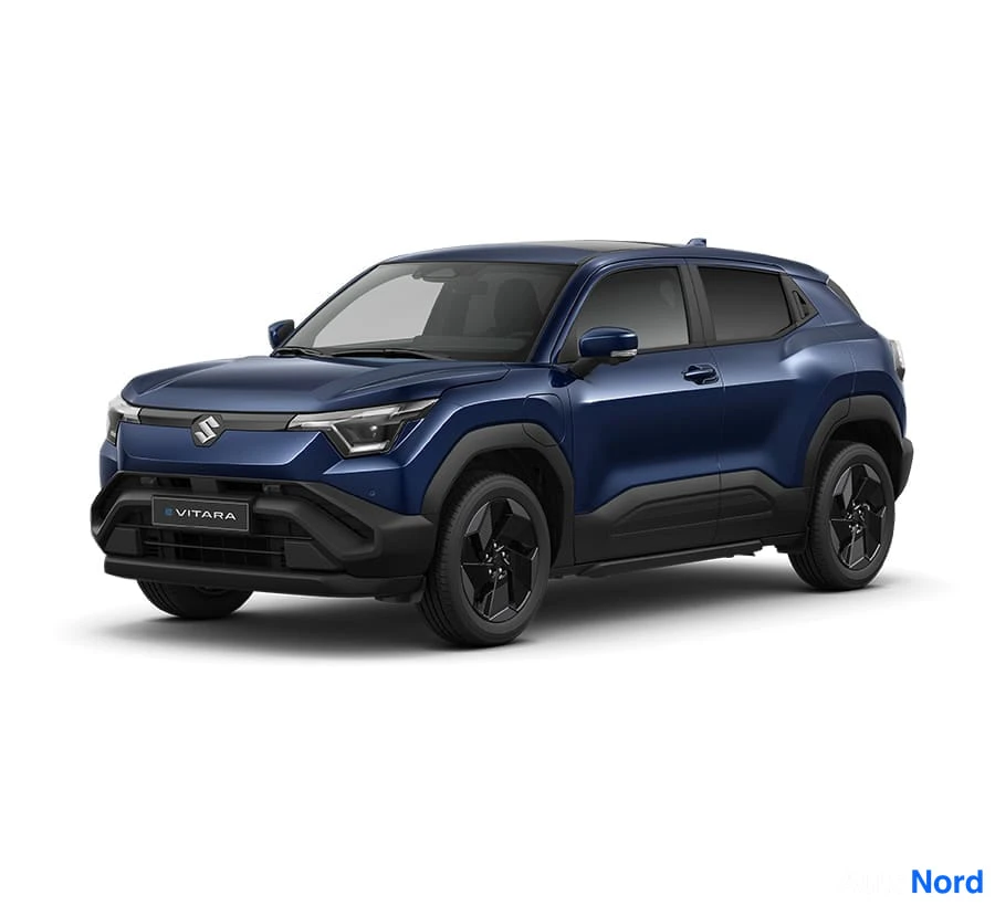 Vihreä Suzuki e VITARA 2026, etuviisto, keula vasemmalle, kuva 4