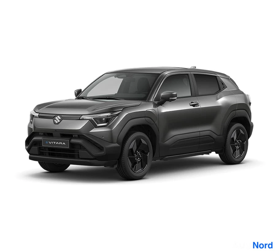 Vihreä Suzuki e VITARA 2026, etuviisto, keula vasemmalle, kuva 2