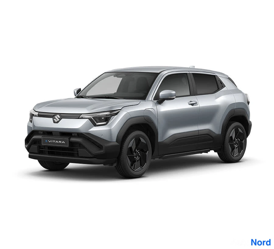 Vihreä Suzuki e VITARA 2026, etuviisto, keula vasemmalle, kuva 3