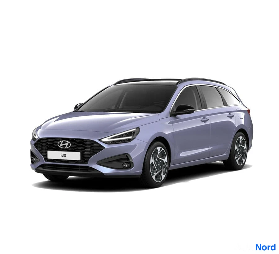 Musta Hyundai i30 2026, etuviisto, keula vasemmalle, kuva 4