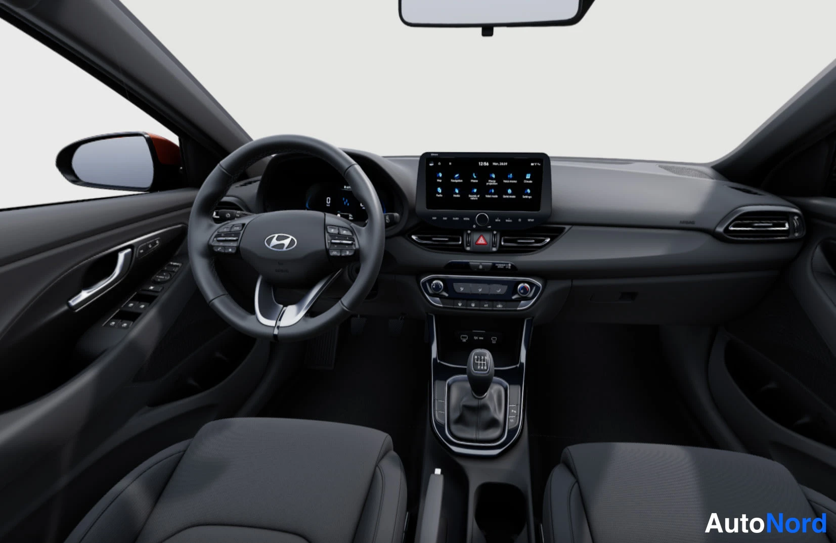 Musta Hyundai i30 2026, ohjaamo, kuva 14
