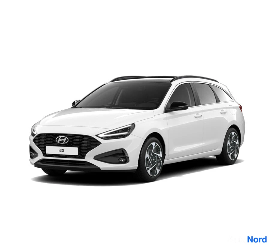 Musta Hyundai i30 2026, etuviisto, keula vasemmalle, kuva 2