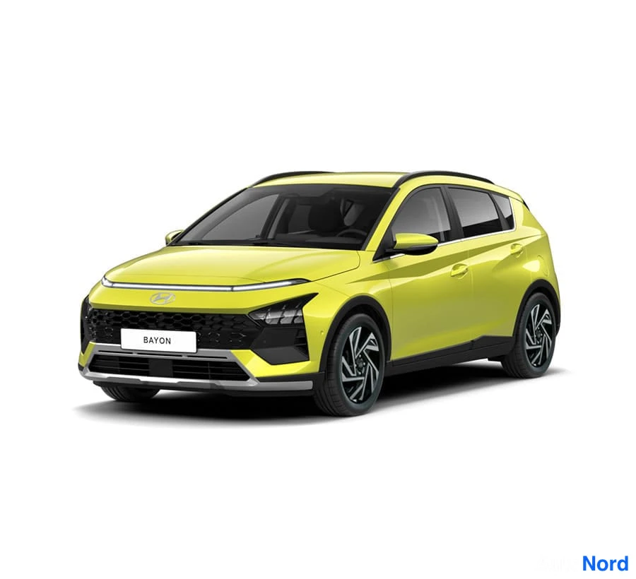Vihreä Hyundai Bayon 2026, etuviisto, keula vasemmalle, kuva 7