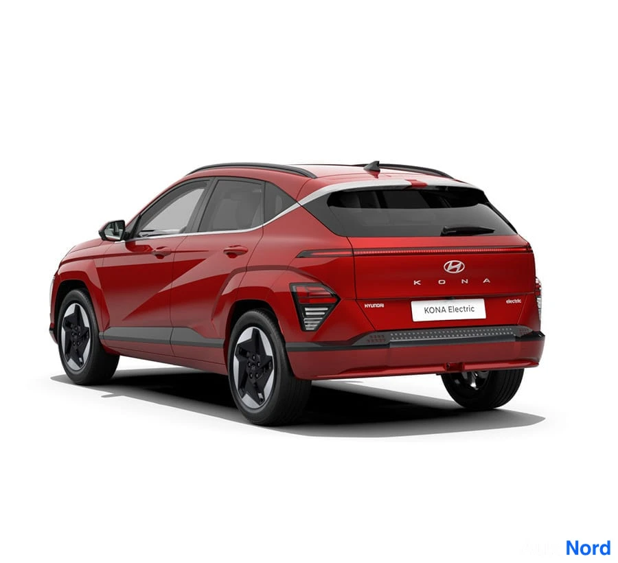 Punainen Hyundai KONA Electric 2026, takaviisto, kuva 14