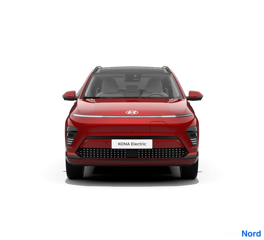 Punainen Hyundai KONA Electric 2026, edestä, kuva 6