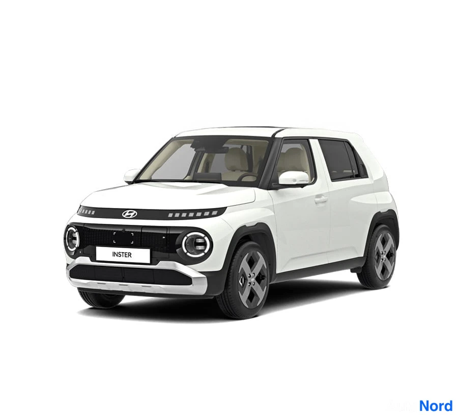Vihreä Hyundai Inster 2026, etuviisto, keula vasemmalle, kuva 5