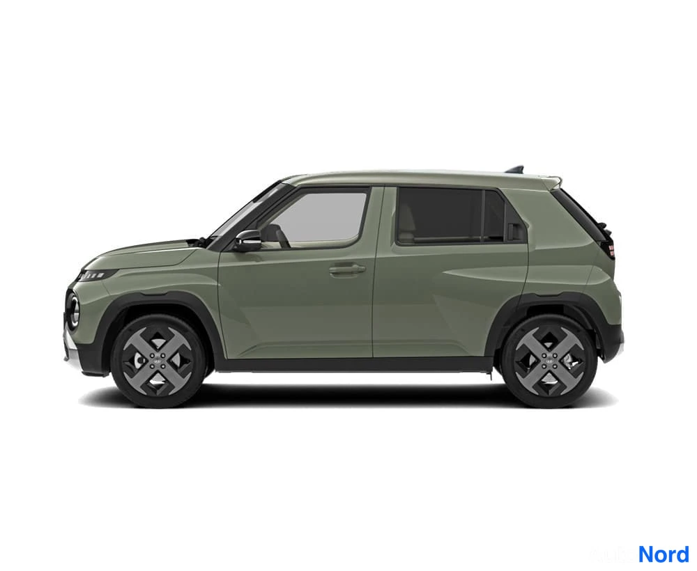 Vihreä Hyundai Inster 2026, sivulta, kuva 15