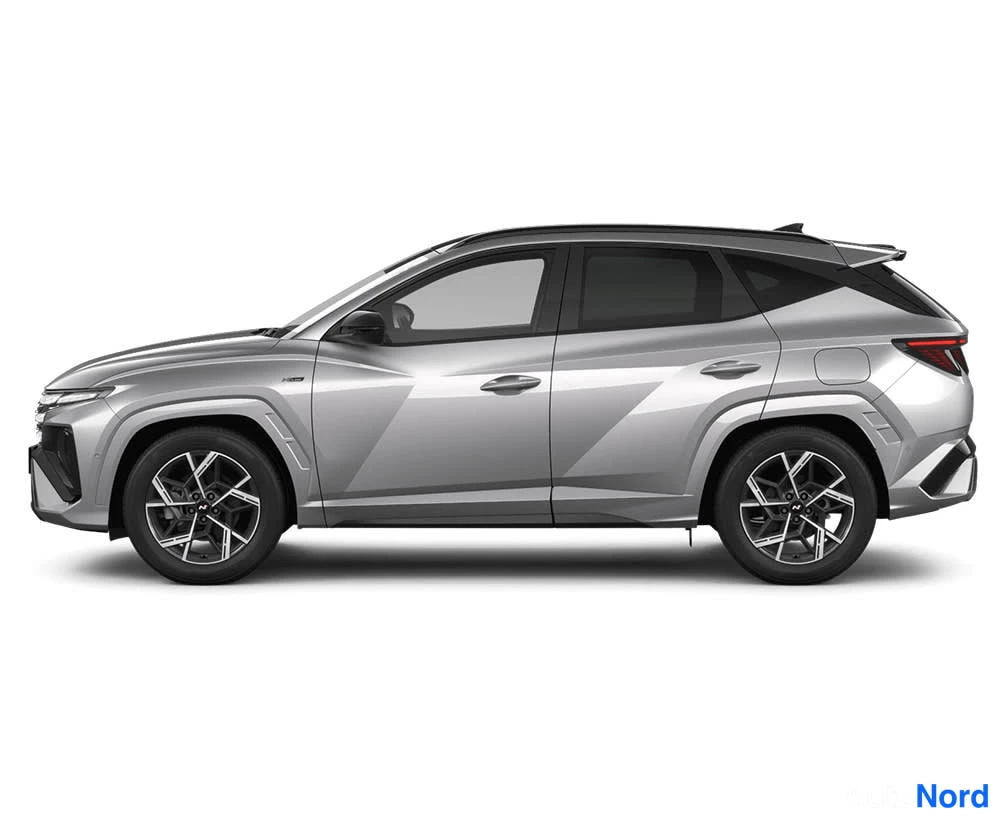 Valkoinen Hyundai Tucson 2026, sivulta, kuva 4