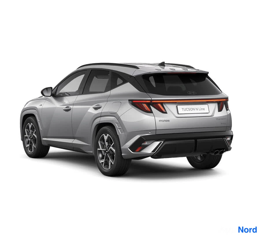 Valkoinen Hyundai Tucson 2026, takaviisto, kuva 6