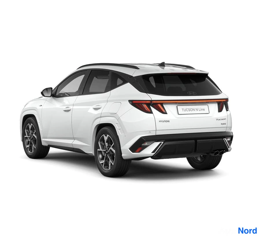 Valkoinen Hyundai Tucson 2026, takaviisto, kuva 18