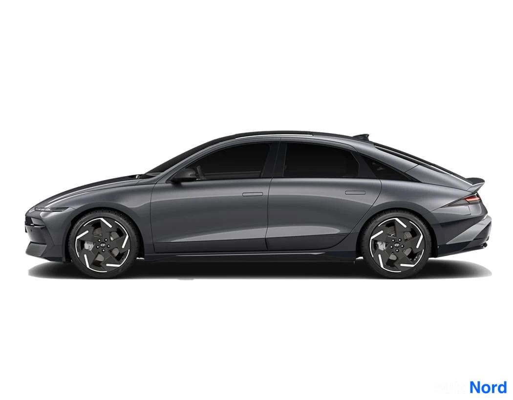 Punainen Hyundai IONIQ 6 2026, sivulta, kuva 6