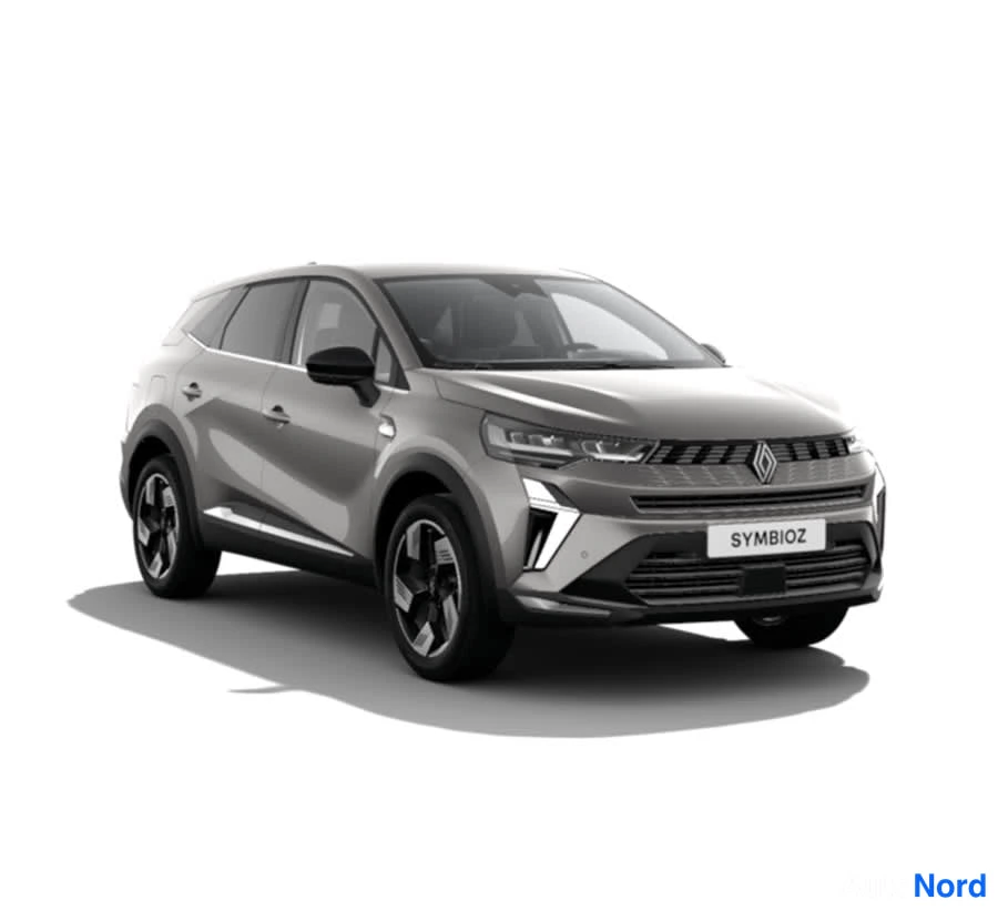 Harmaa Renault Symbioz 2026, etuviisto, keula oikealle, kuva 6