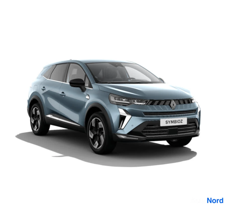 Harmaa Renault Symbioz 2026, etuviisto, keula oikealle, kuva 3