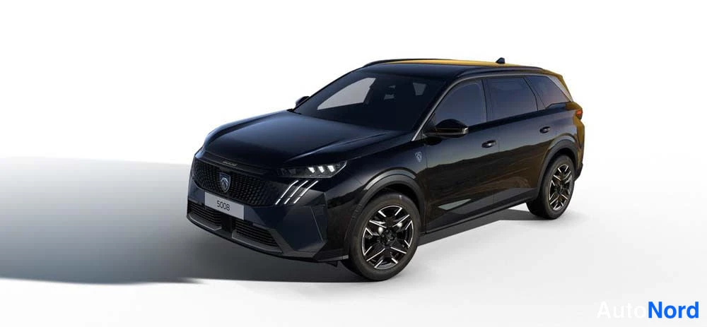 Harmaa Peugeot 5008 2026, etuviisto, keula vasemmalle, kuva 4