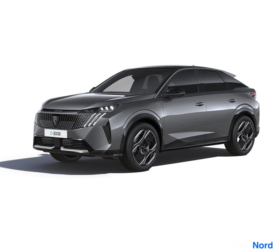 Harmaa Peugeot E-3008 2026, etuviisto, keula vasemmalle, kuva 2