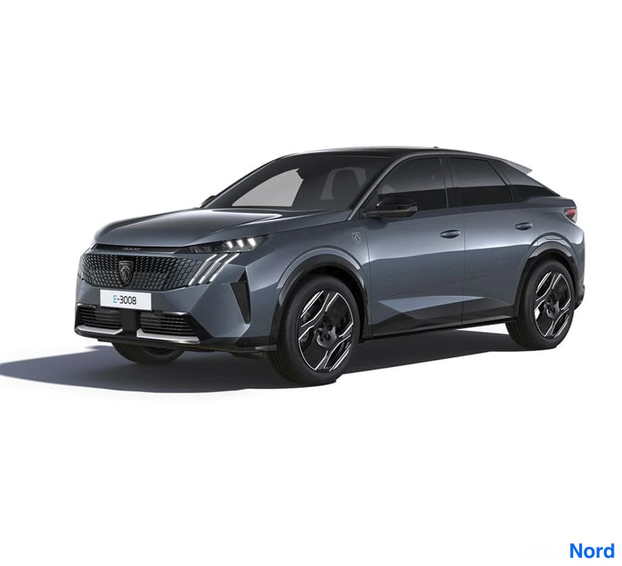 Harmaa Peugeot E-3008 2026, etuviisto, keula vasemmalle, kuva 10