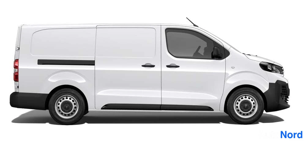 Valkoinen Peugeot Expert 2026, sivulta, kuva 3