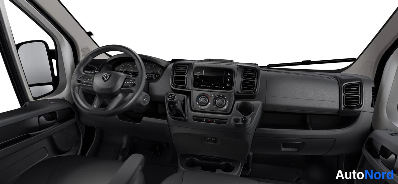 Valkoinen Peugeot Boxer 2026, ohjaamo, kuva 5