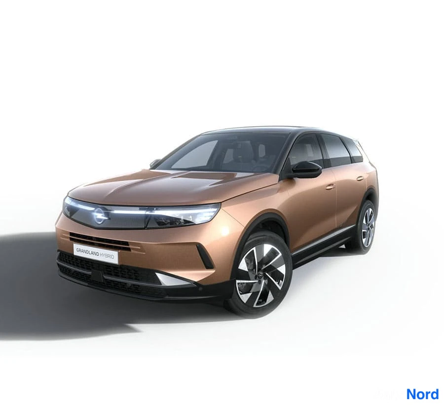 Sininen Opel Grandland 2026, etuviisto, keula vasemmalle, kuva 4