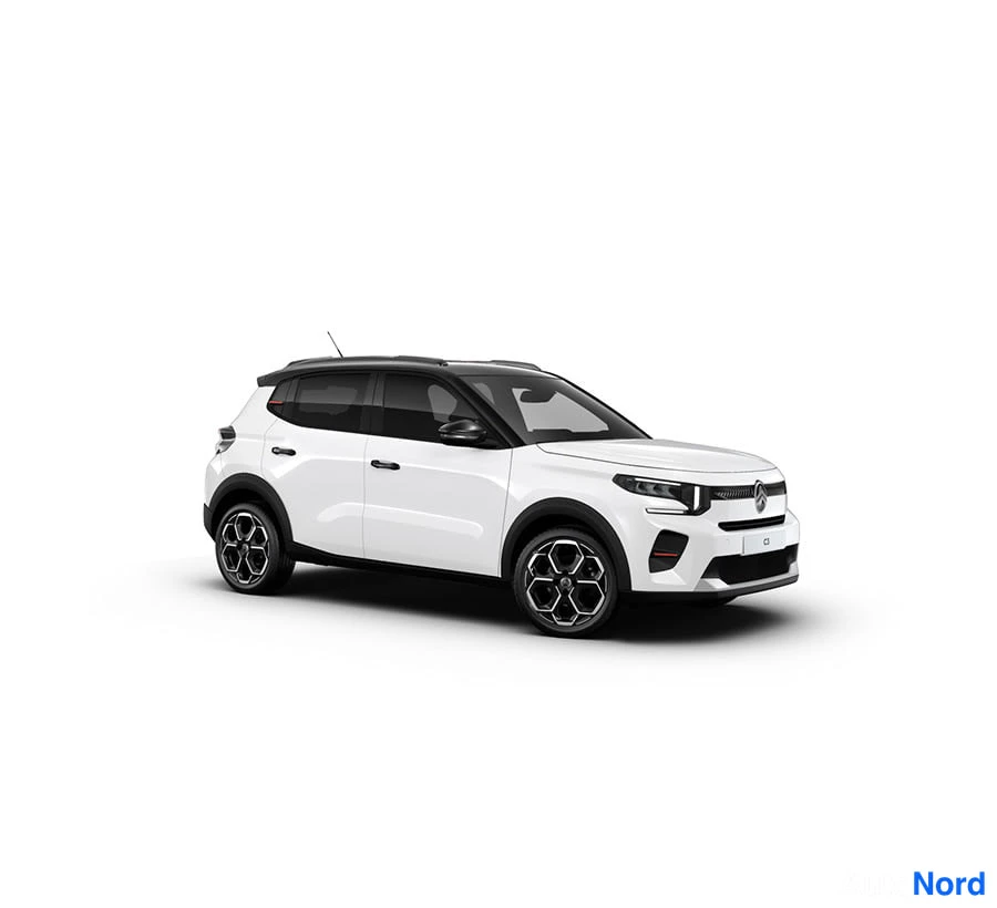Valkoinen Citroen C3 2026, etuviisto, keula oikealle, kuva 2