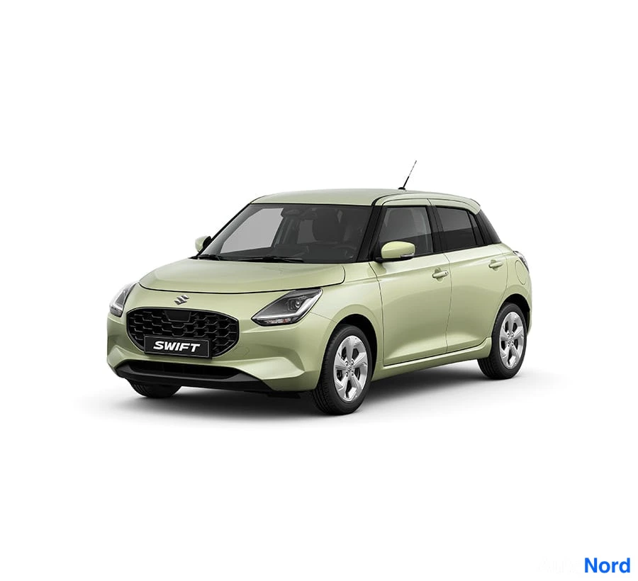 Sininen Suzuki Swift 2026, etuviisto, keula vasemmalle, kuva 4