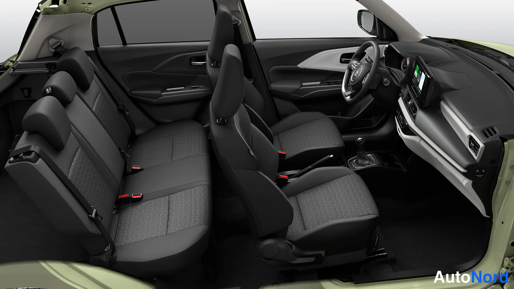 Sininen Suzuki Swift 2026, takaistuimet, kuva 14