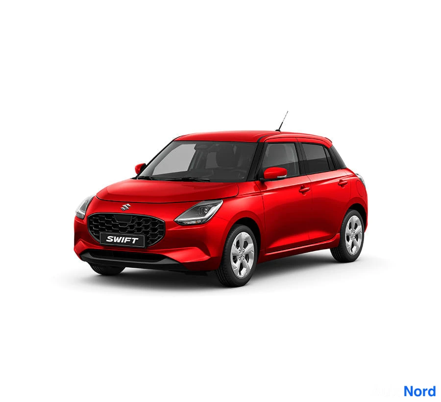 Sininen Suzuki Swift 2026, etuviisto, keula vasemmalle, kuva 2
