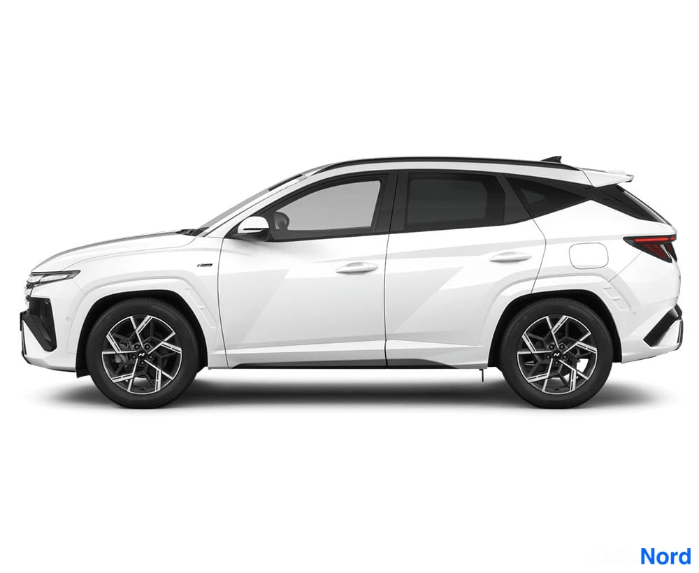 Valkoinen Hyundai Tucson 2026, sivulta, kuva 8