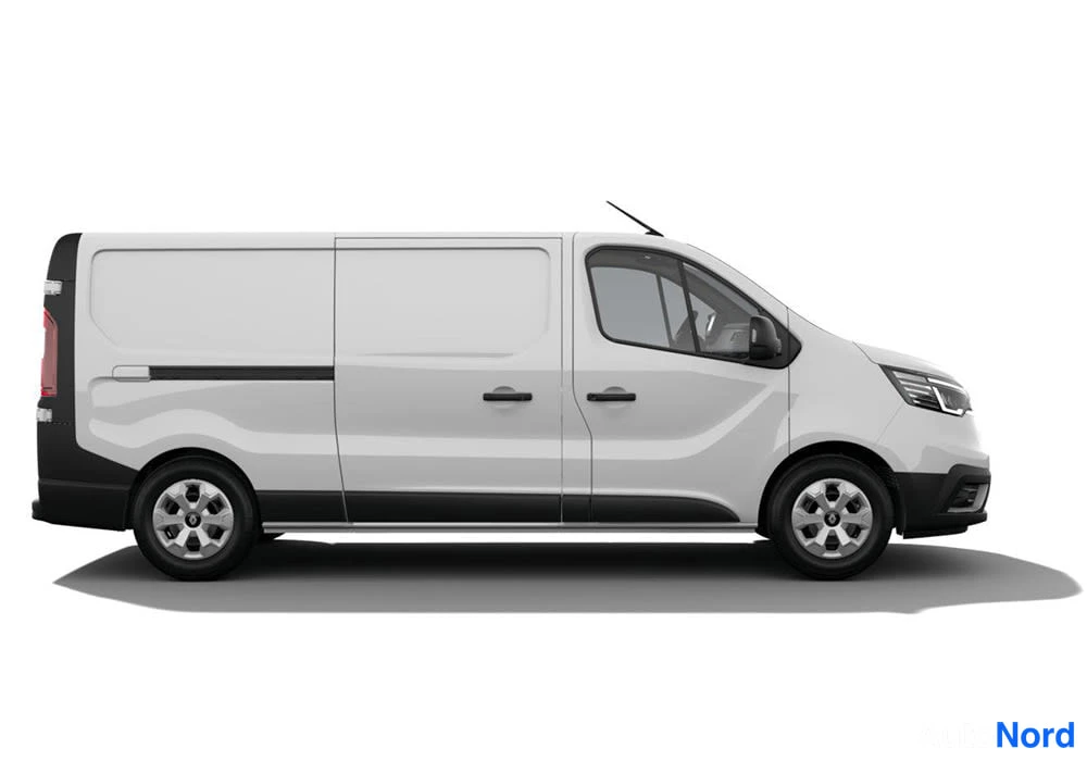 Valkoinen Renault Trafic 2026, sivulta, kuva 2