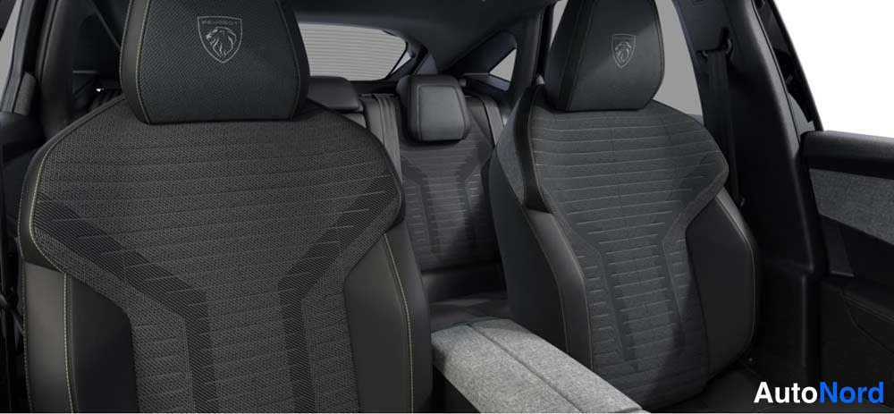 Harmaa Peugeot E-3008 2026, etuistuimet, kuva 9