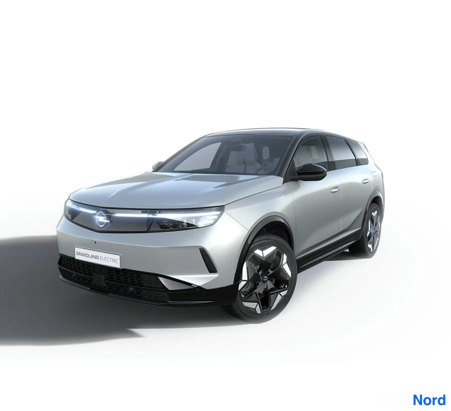 Musta Opel Grandland 2026, etuviisto, keula vasemmalle, kuva 3