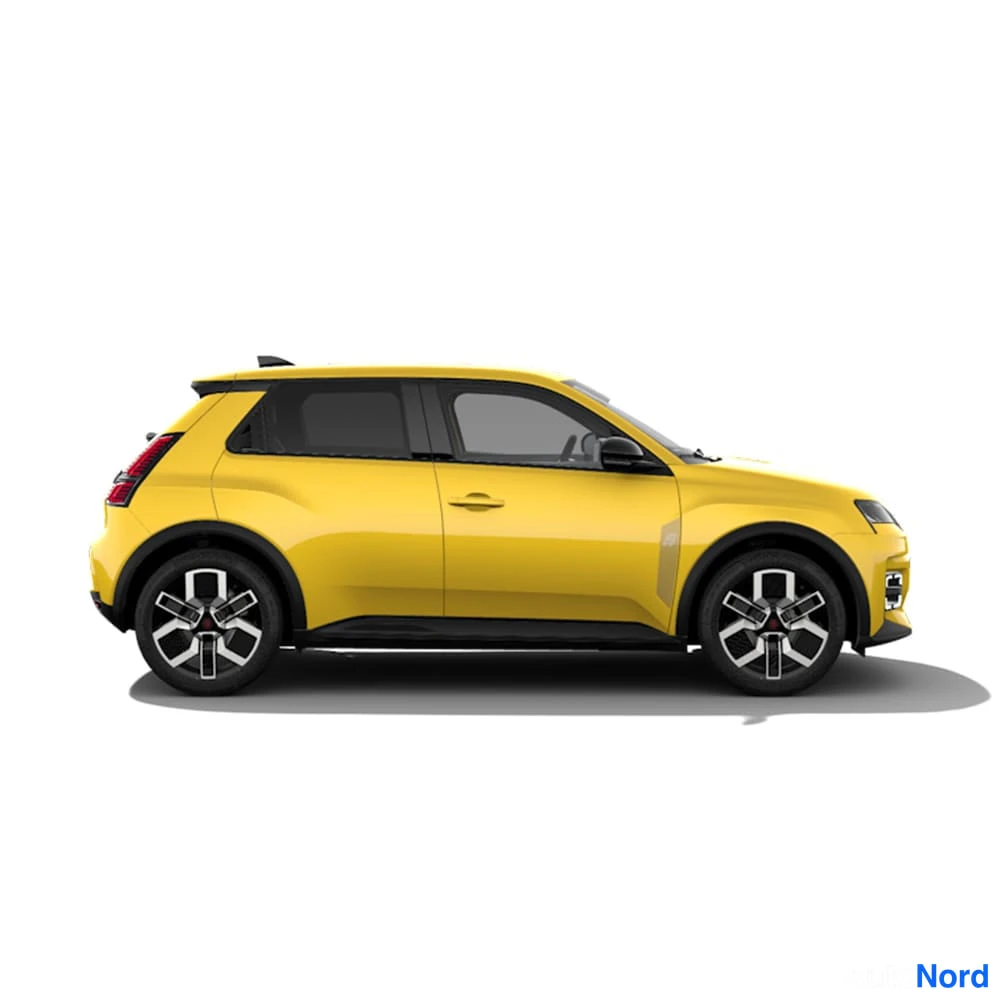 Renault 5 E-Tech electric 2026, etuviisto, keula oikealle, kuva 6
