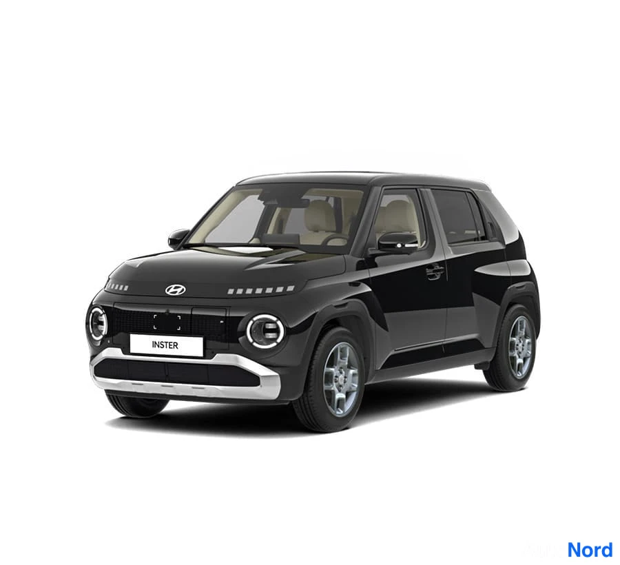 Valkoinen Hyundai Inster 2026, etuviisto, keula vasemmalle, kuva 2