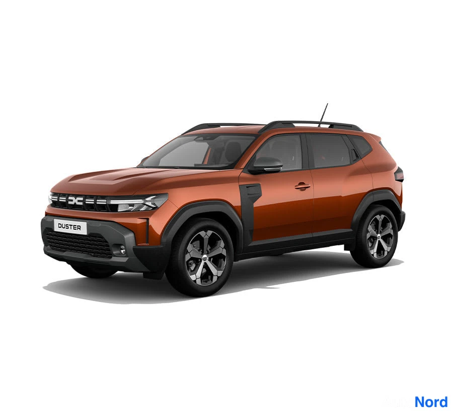 Valkoinen Dacia Duster 2026, etuviisto, keula vasemmalle, kuva 5
