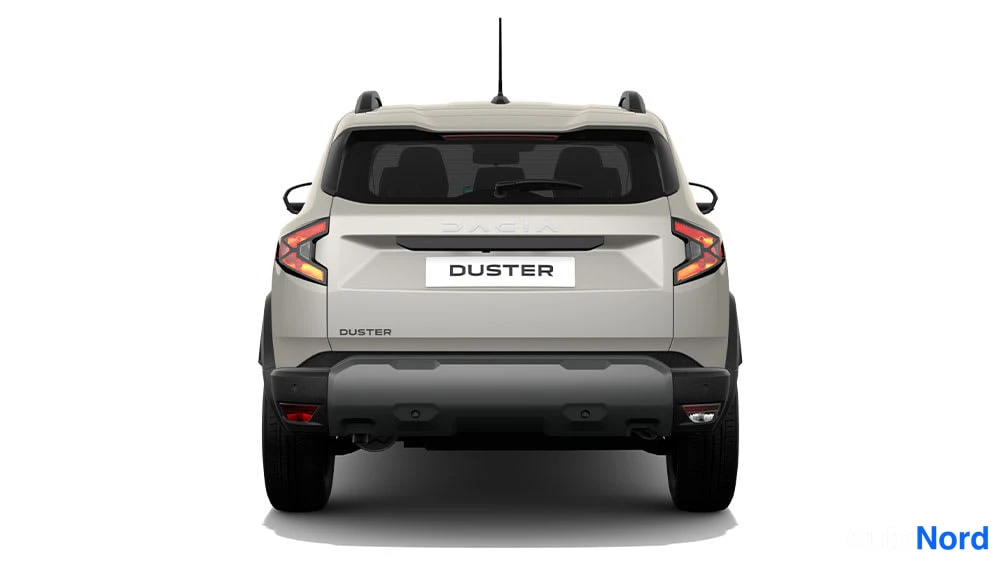 Valkoinen Dacia Duster 2026, takaa, kuva 14