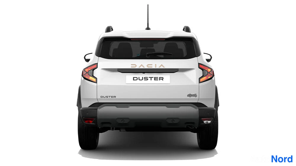 Valkoinen Dacia Duster 2026, takaa, kuva 7