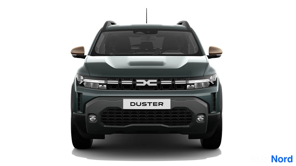 Valkoinen Dacia Duster 2026, edestä, kuva 6