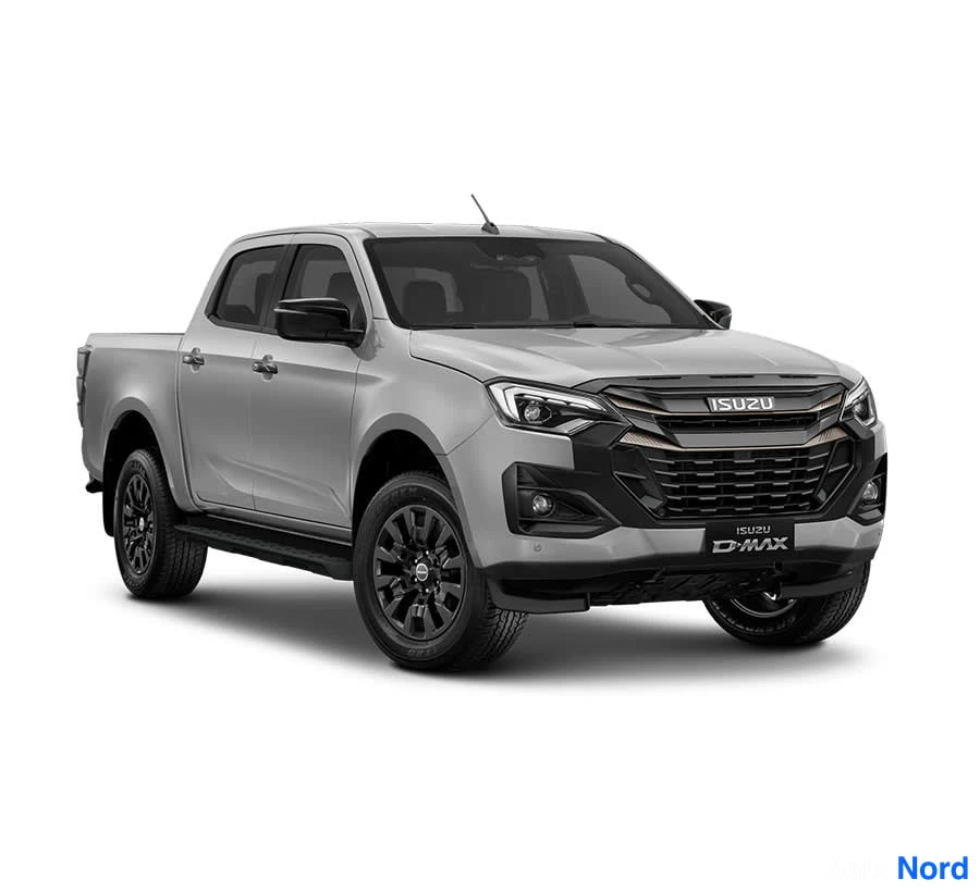 Harmaa Isuzu D-MAX 2026, etuviisto, keula oikealle, kuva 5