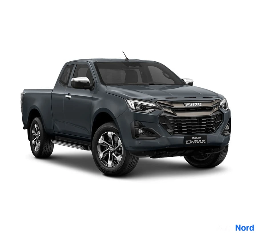 Harmaa Isuzu D-MAX 2026, etuviisto, keula oikealle, kuva 2