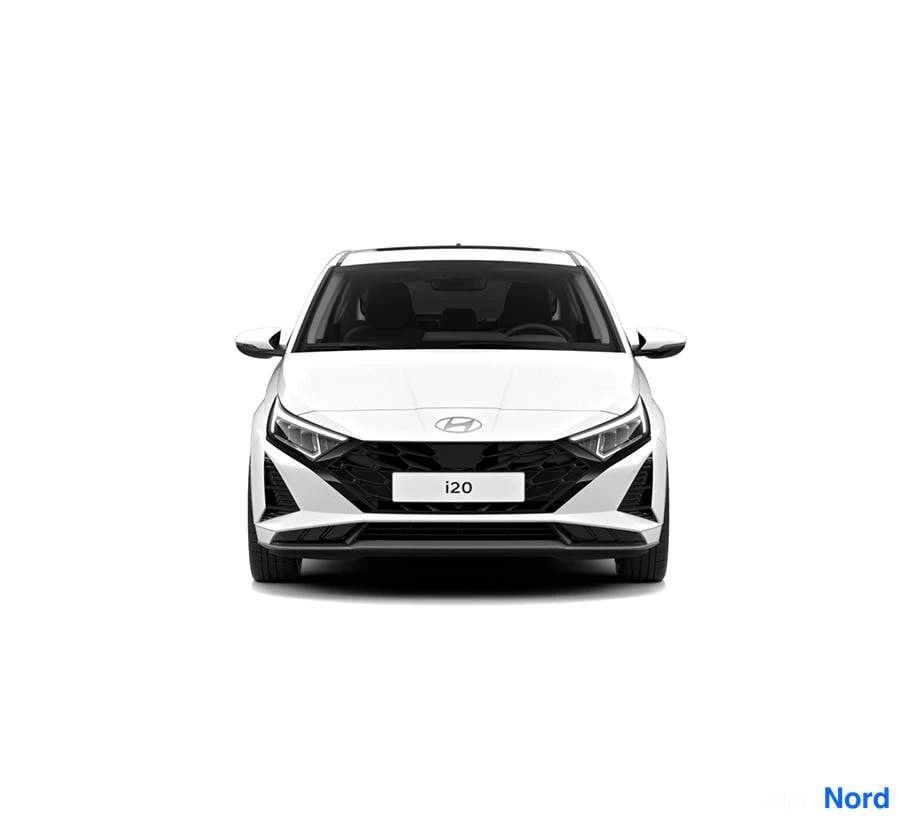 Valkoinen Hyundai i20 2026, edestä, kuva 2