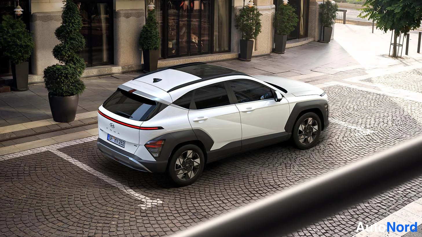 Valkoinen Hyundai Kona 2026, takaviisto, kuva 4