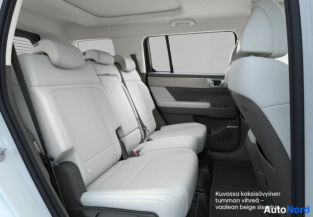 Musta Hyundai Santa FE 2026, takaistuimet, kuva 5