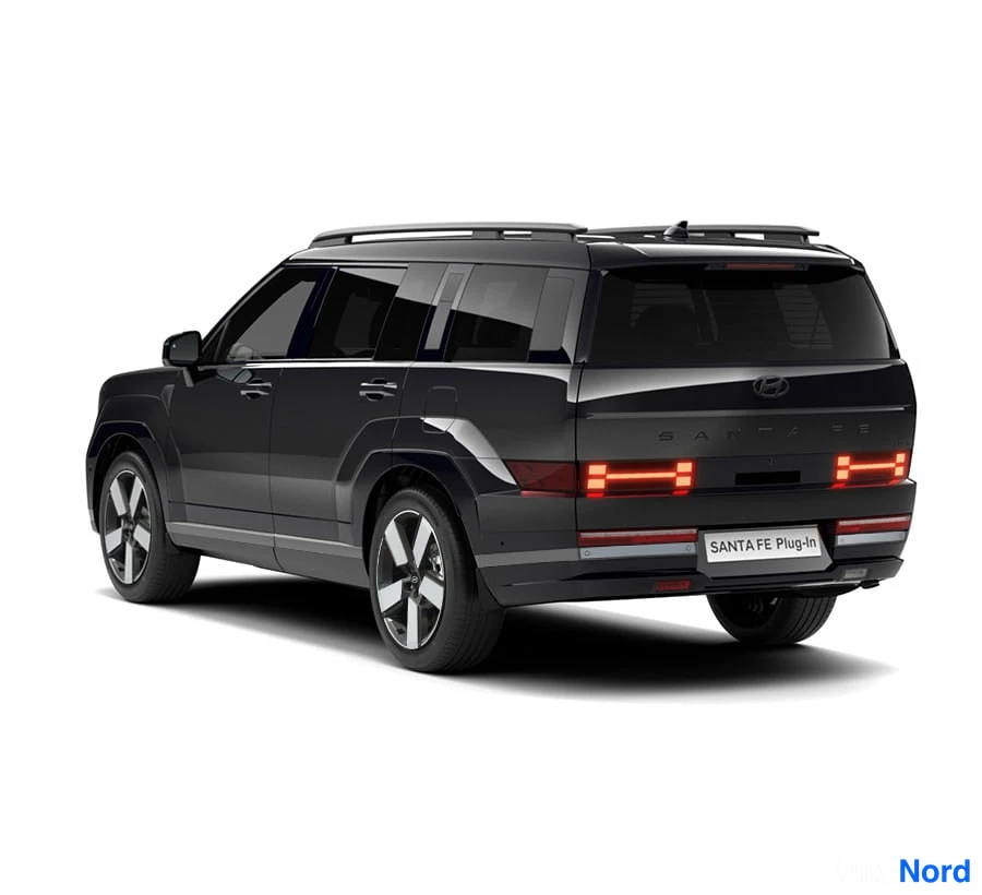 Musta Hyundai Santa FE 2026, takaviisto, kuva 3