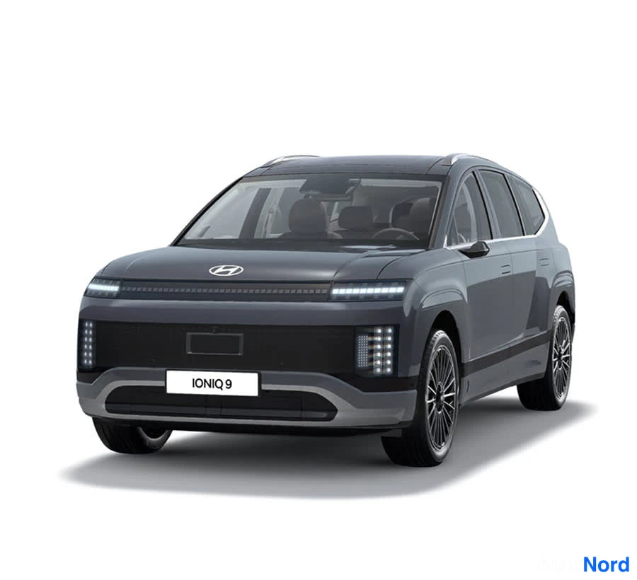 Vihreä Hyundai IONIQ 9 2026, etuviisto, keula vasemmalle, kuva 4