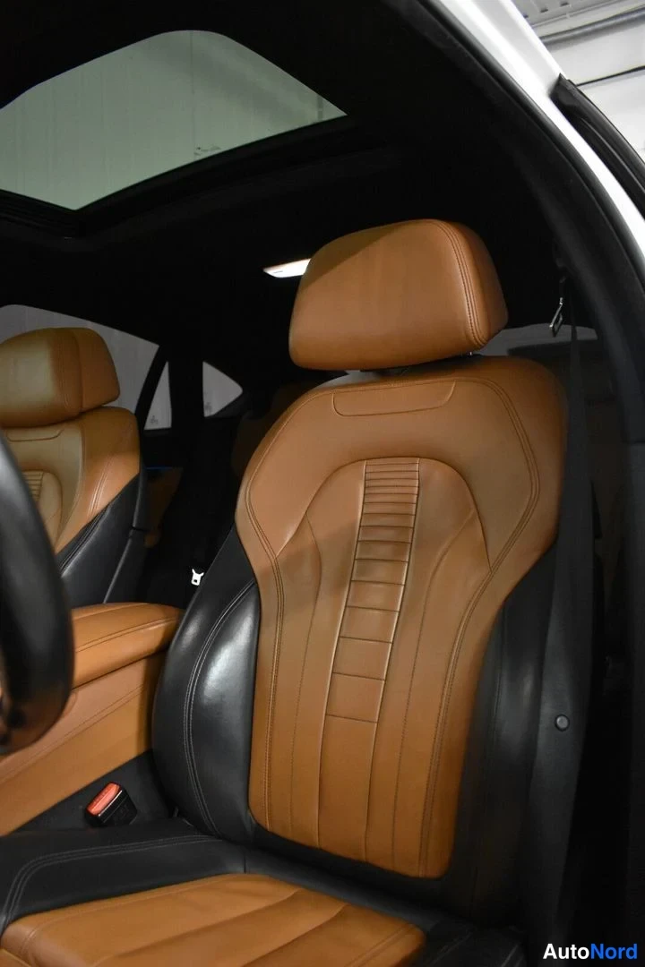 Valkoinen BMW X6 2016, etuistuimet, kuva 22