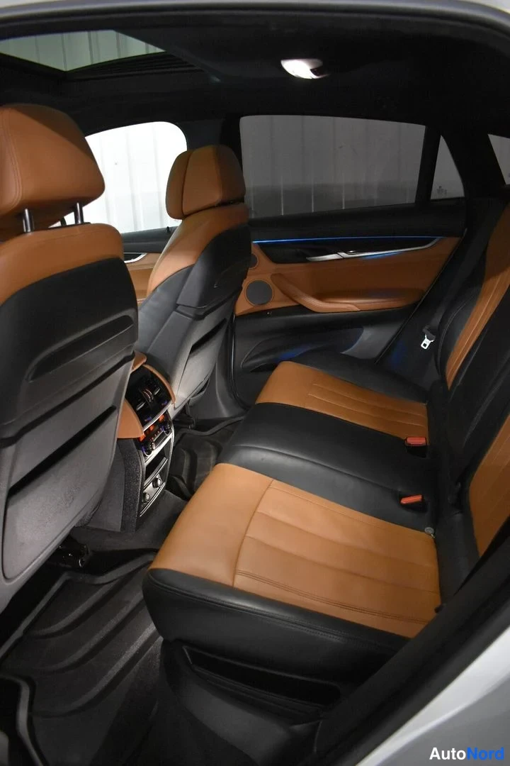 Valkoinen BMW X6 2016, takaistuimet, kuva 24