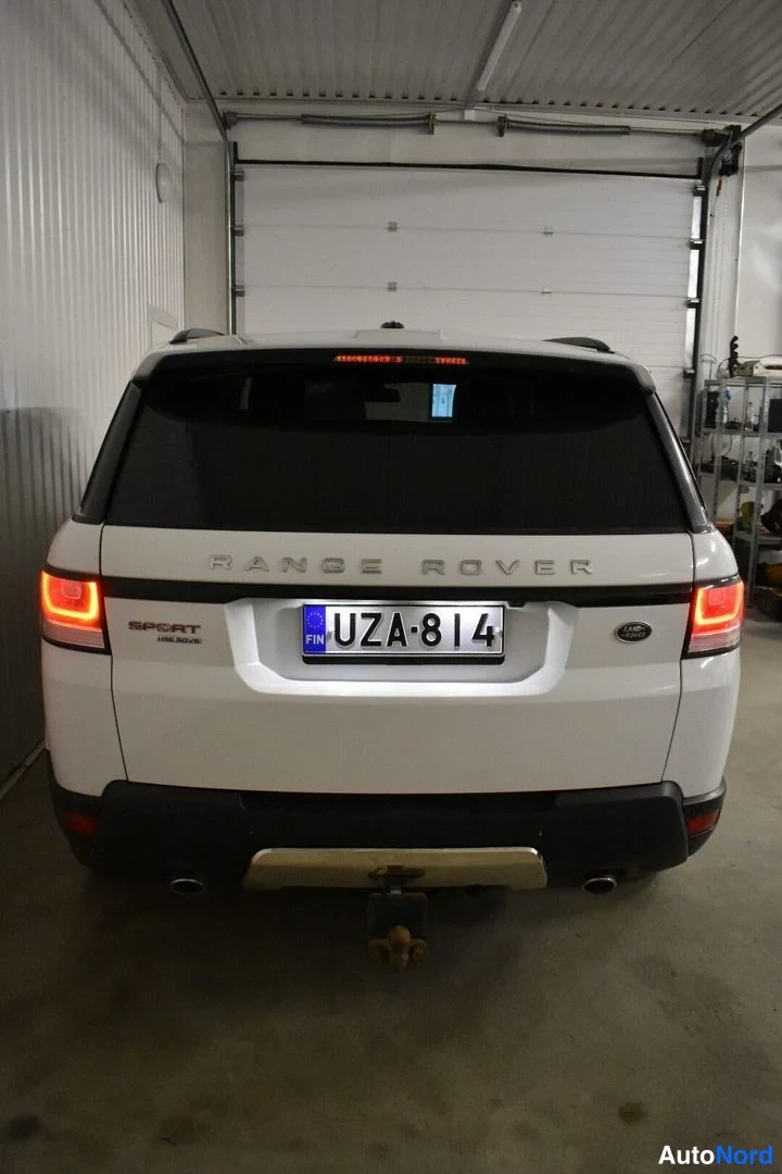 Valkoinen Land Rover Range Rover Sport 2014, takaa, kuva 11